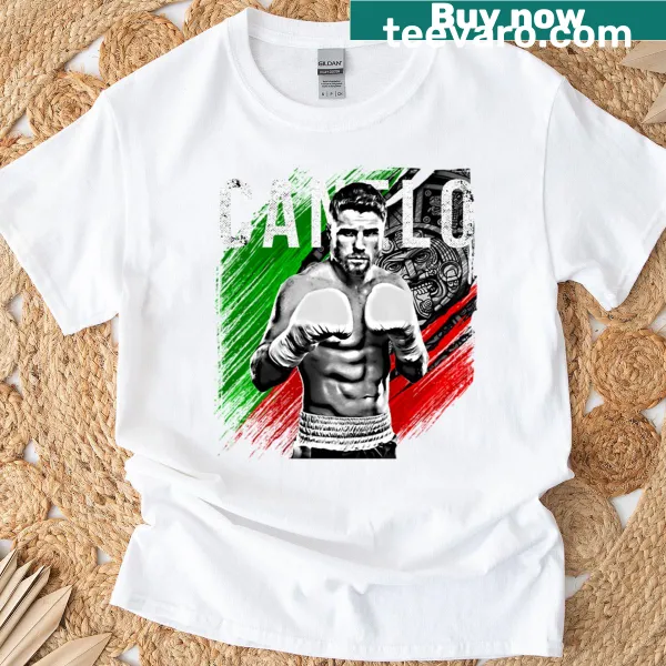Champion Canelo T-shirt featuring a boxing design
