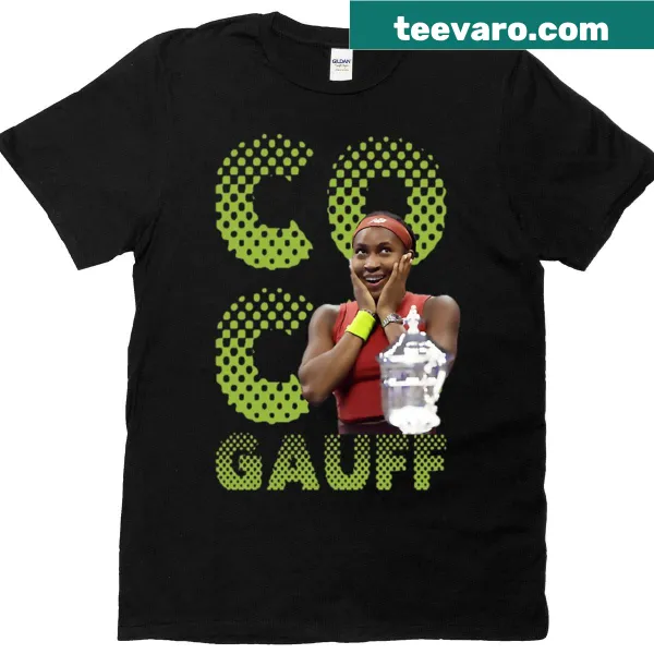 Vintage T-shirt celebrating female tennis players with a retro graphic.