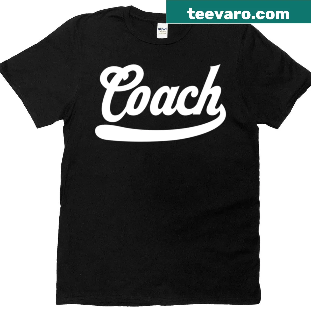 Funny soccer coach graphic t-shirt with humorous illustrations — on a men's t-shirt