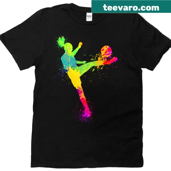 Playful soccer design T-shirt