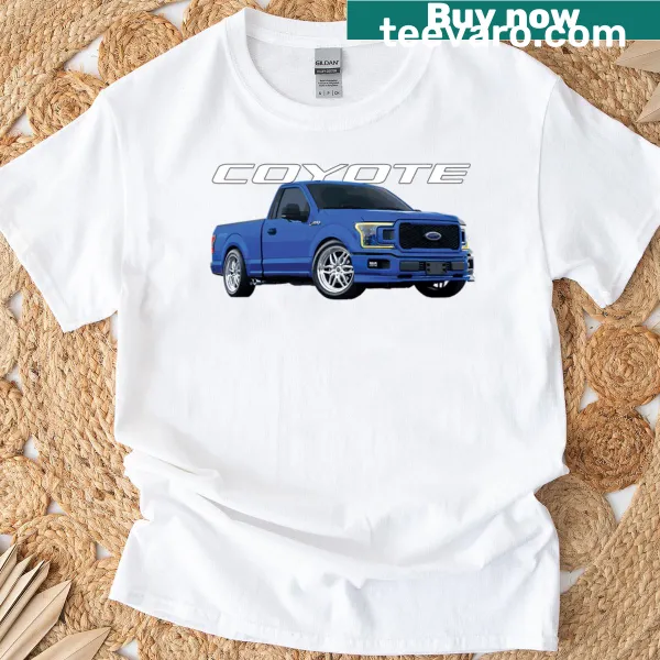 Illustration of a 4x4 pickup truck on a casual T-shirt