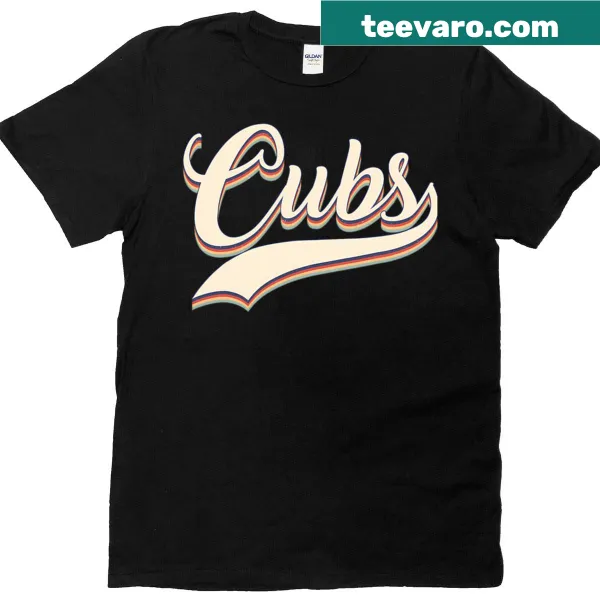 Personalized vintage Cubs sport name T-shirt design