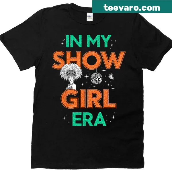 Vintage style tee with Cute In My Show Girl Era text