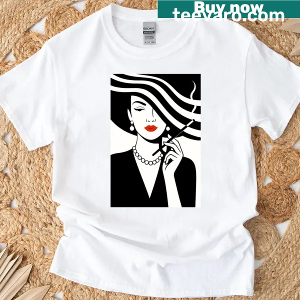 Abstract glamorous typography design on a t-shirt