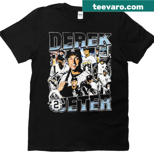 Vintage t-shirt honoring baseball legend Derek Jeter