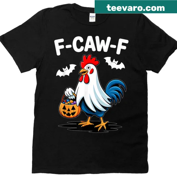 Humorous ghostly rooster Halloween T-shirt