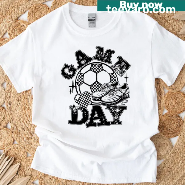 Retro varsity sports spirit design T-shirt for game day