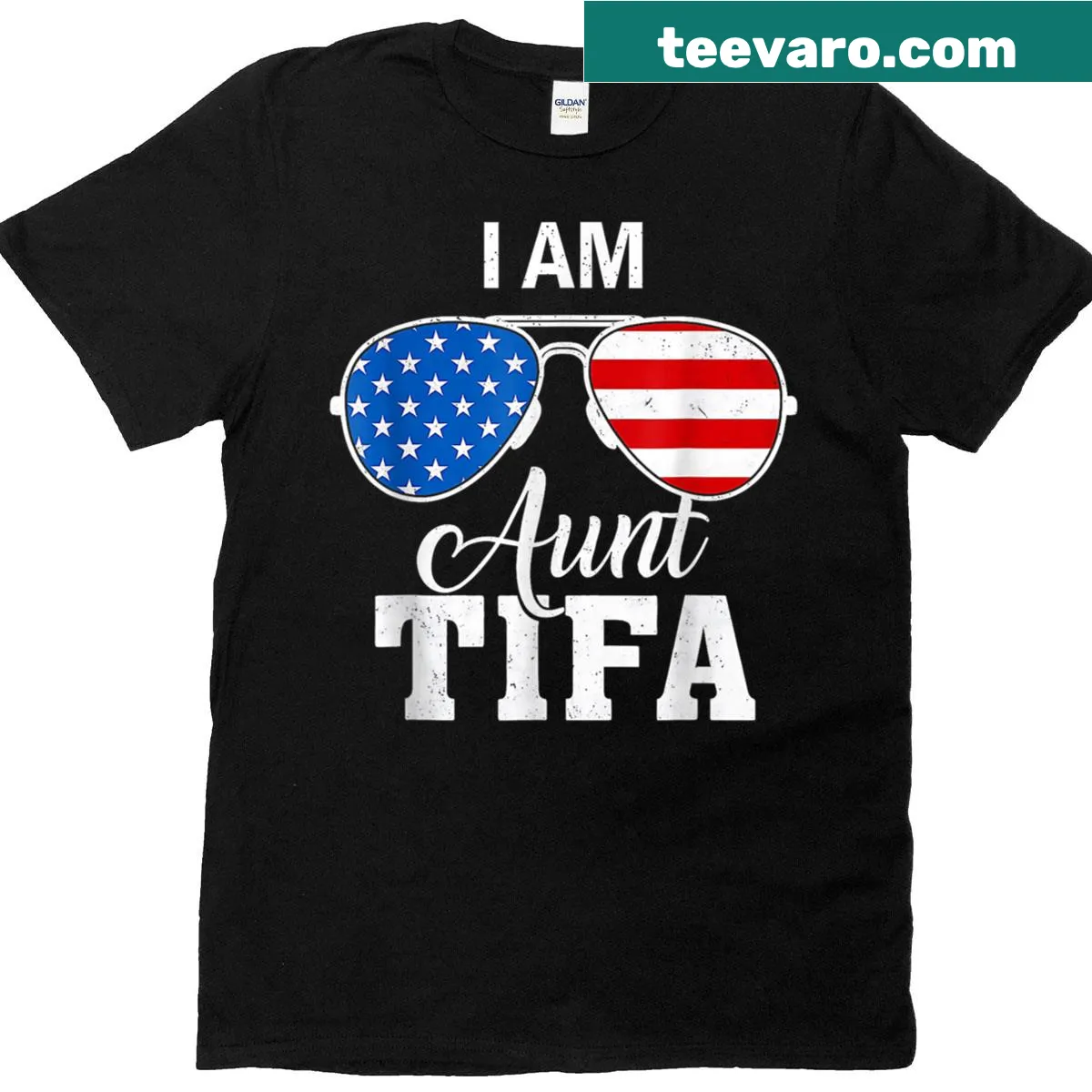 Funny t-shirt for Aunt Tifa with humorous text — on a men's t-shirt