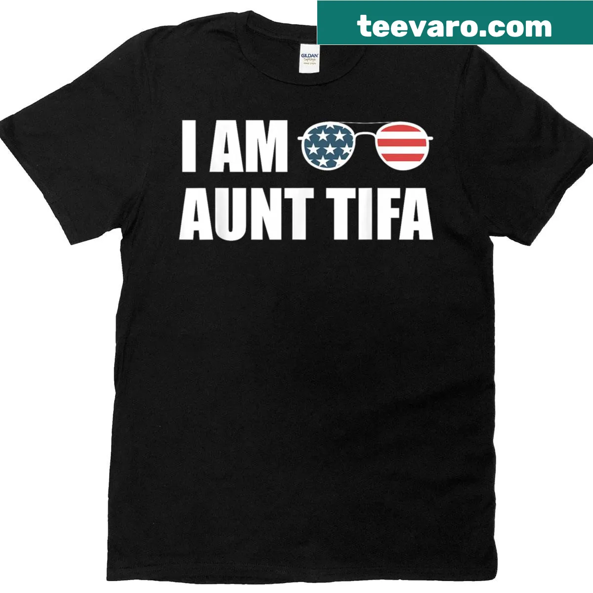 Funny sarcastic t-shirt for proud aunts — on a men's t-shirt