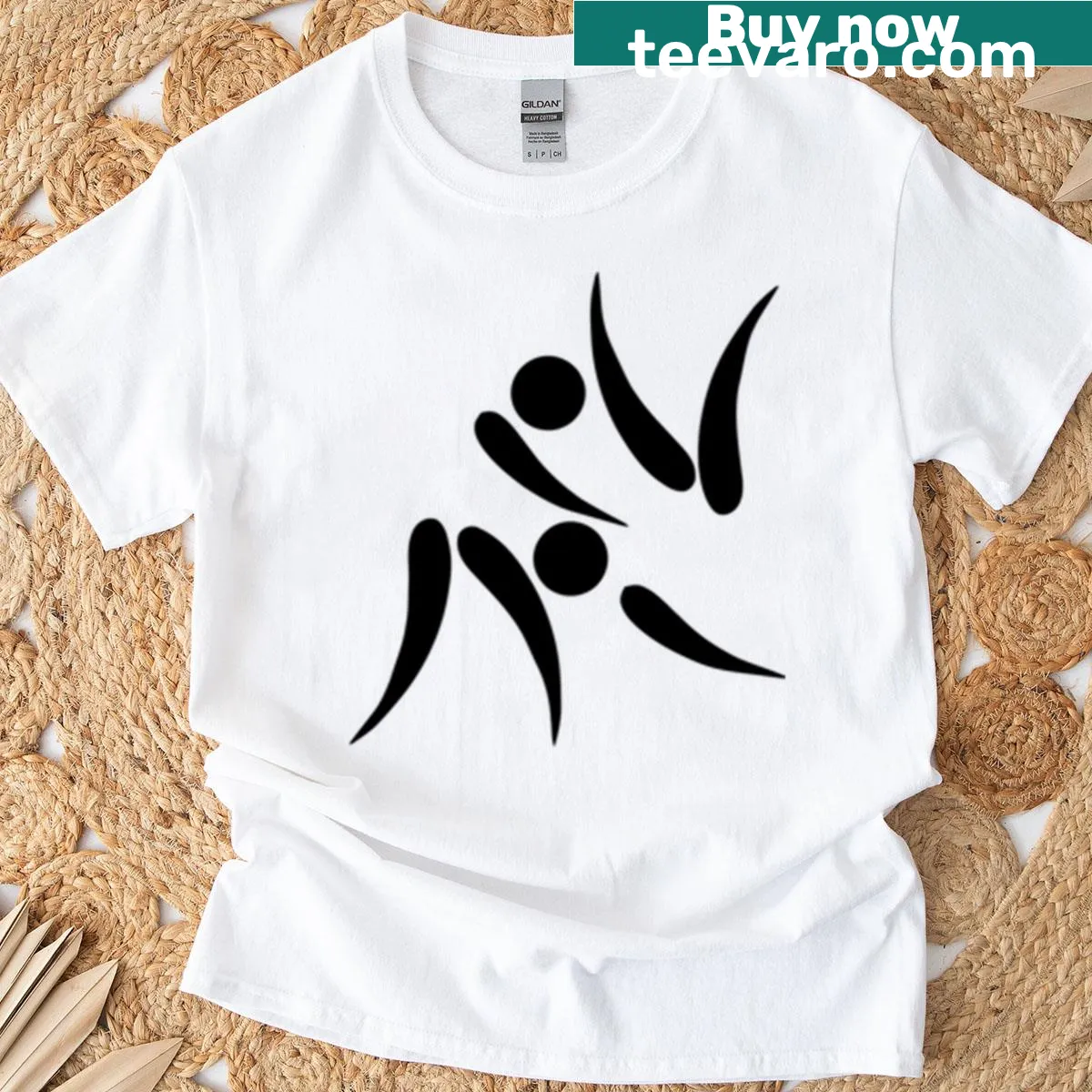 Minimalist Judo logo T-shirt for martial arts enthusiasts — on a men's t-shirt