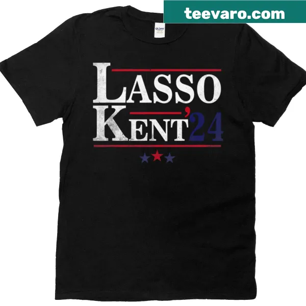 Funny sports T-shirt with 'Lasso Kent39 24' text in bold typography