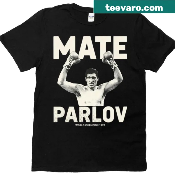 Tribute t-shirt featuring Mate Parlov in bold typography