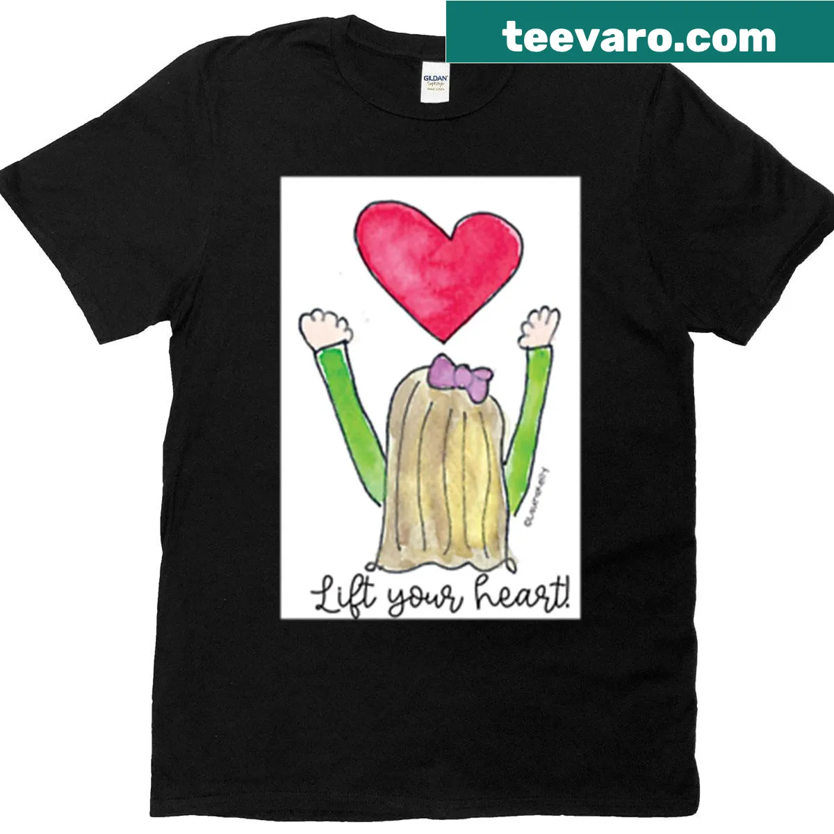 Inspirational T-shirt with uplifting message in typography — on a men's t-shirt