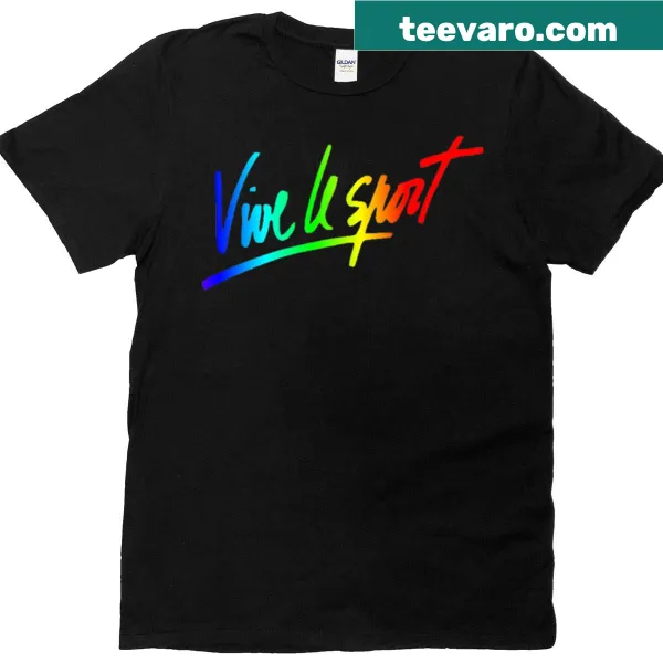 Energetic sports logo T-shirt promoting an active lifestyle.