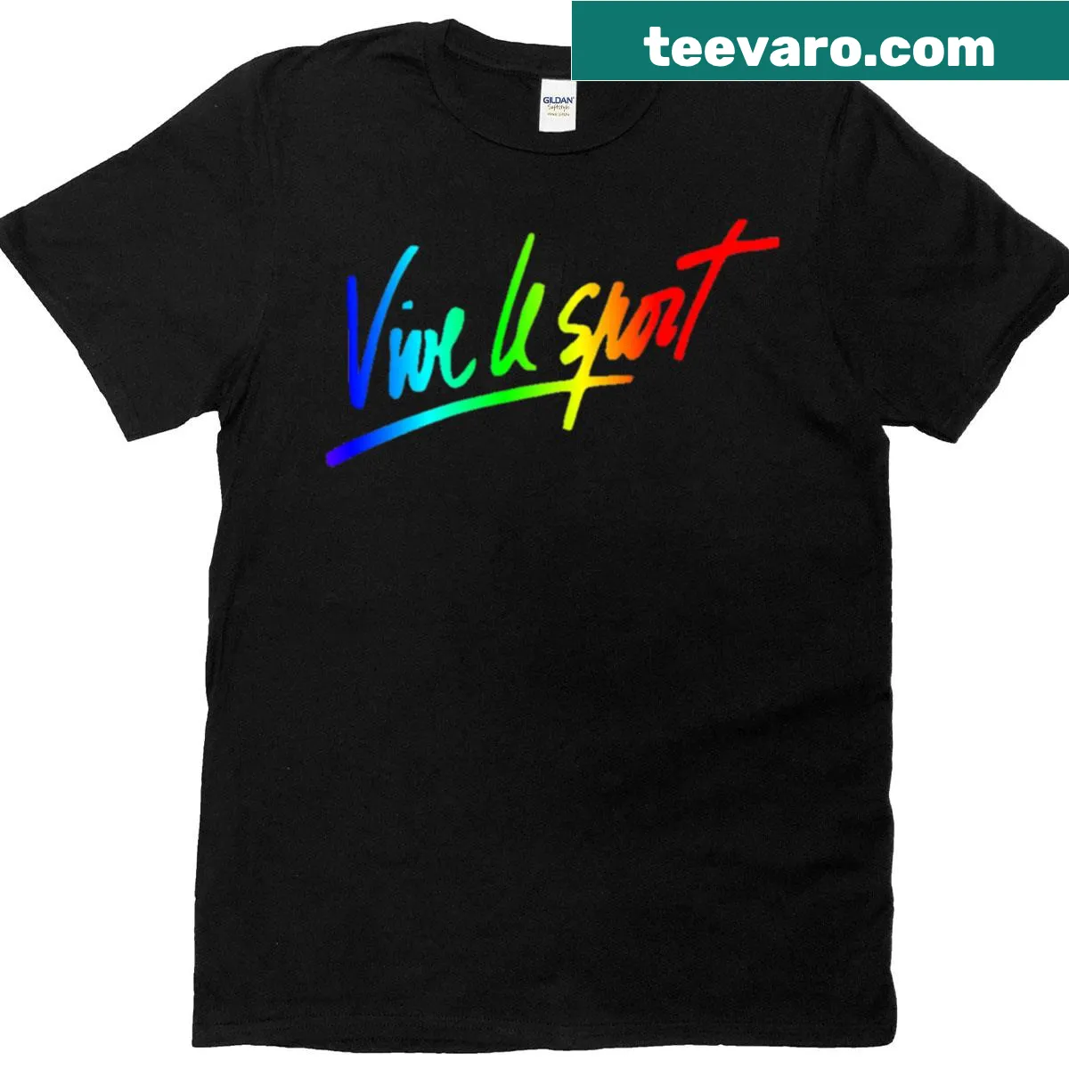 Energetic sports logo T-shirt promoting an active lifestyle. — on a men's t-shirt