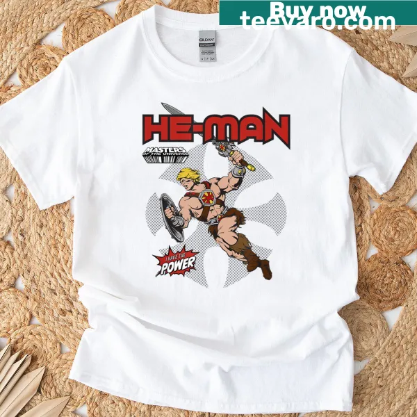 He-Man cartoon graphic t-shirt from Masters Of The Universe