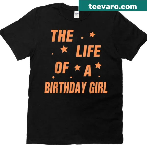 Whimsical T-shirt celebrating music and birthdays for girls