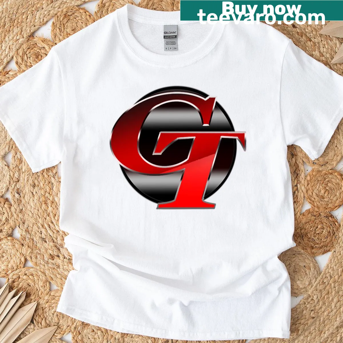 Sport car logo t-shirt designed for automotive enthusiasts — on a men's t-shirt