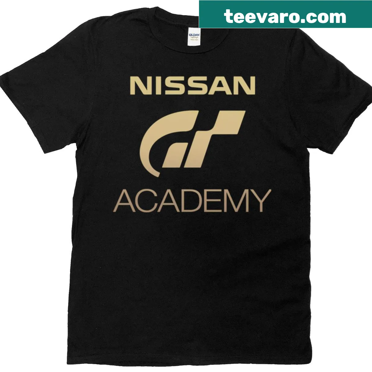 Nissan GT Academy logo on a stylish T-shirt — on a men's t-shirt