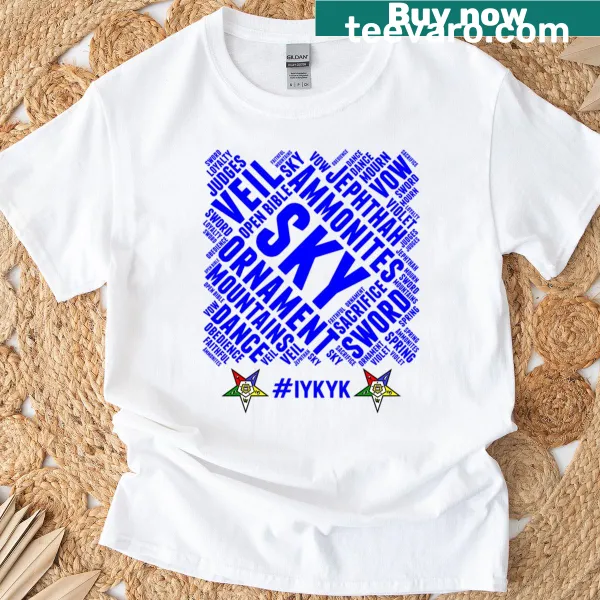 Illustration of Order of Eastern Star Jephthah Daughter on T-shirt