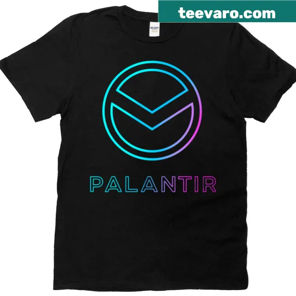 T-shirt featuring the modern Palantir Technologies logo
