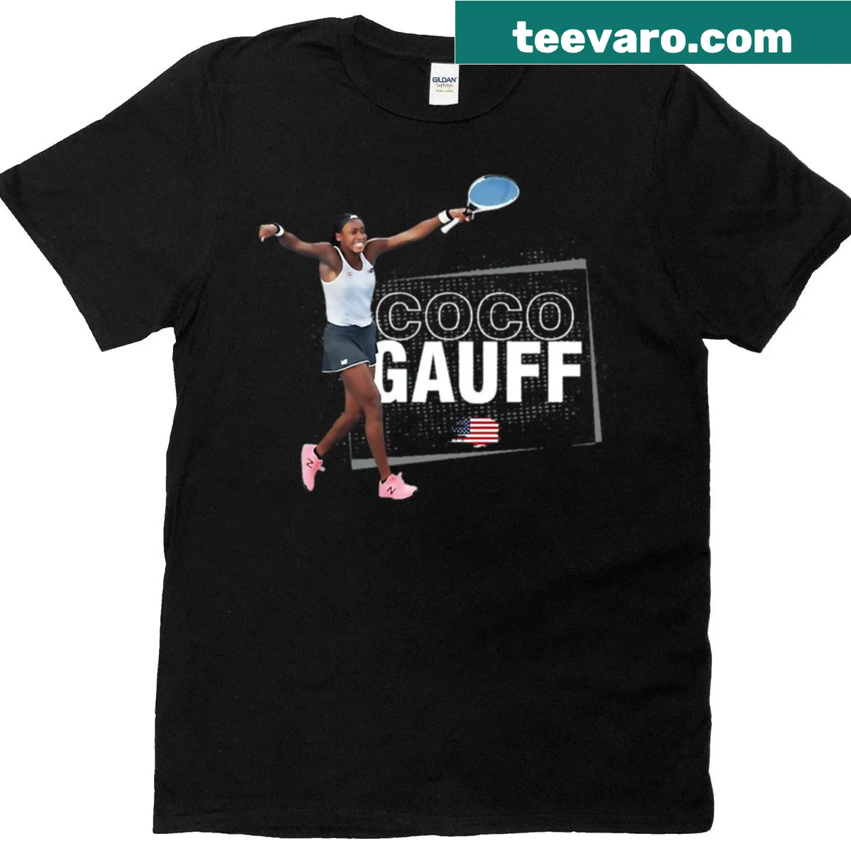 Vintage-style tennis t-shirt with 'Player Legend' text — on a men's t-shirt