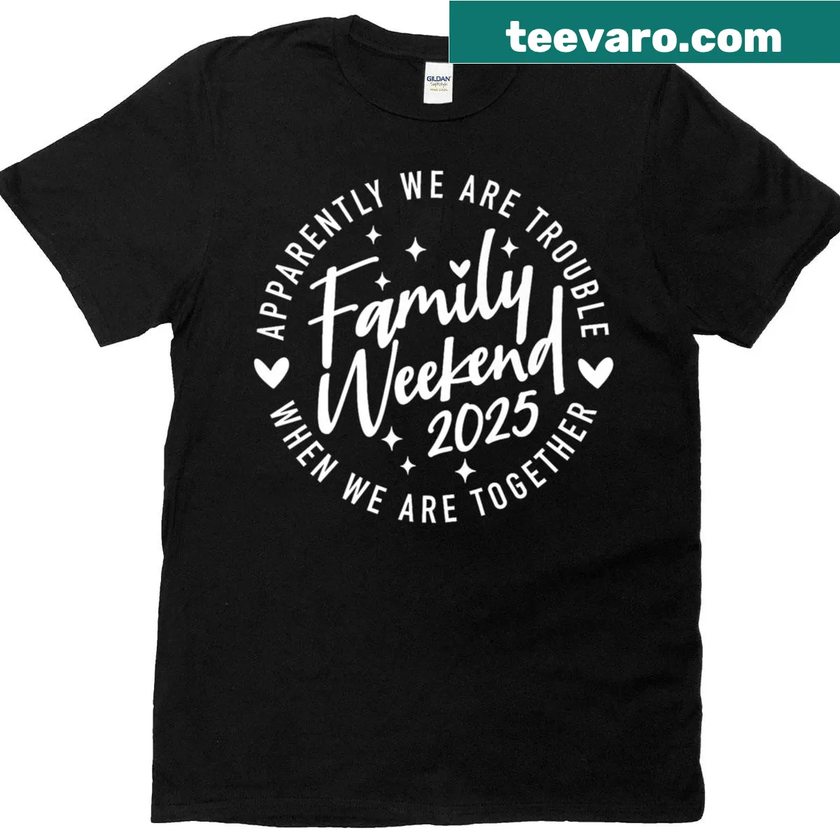 Matching family T-shirt with retro design for summer vacations — on a men's t-shirt