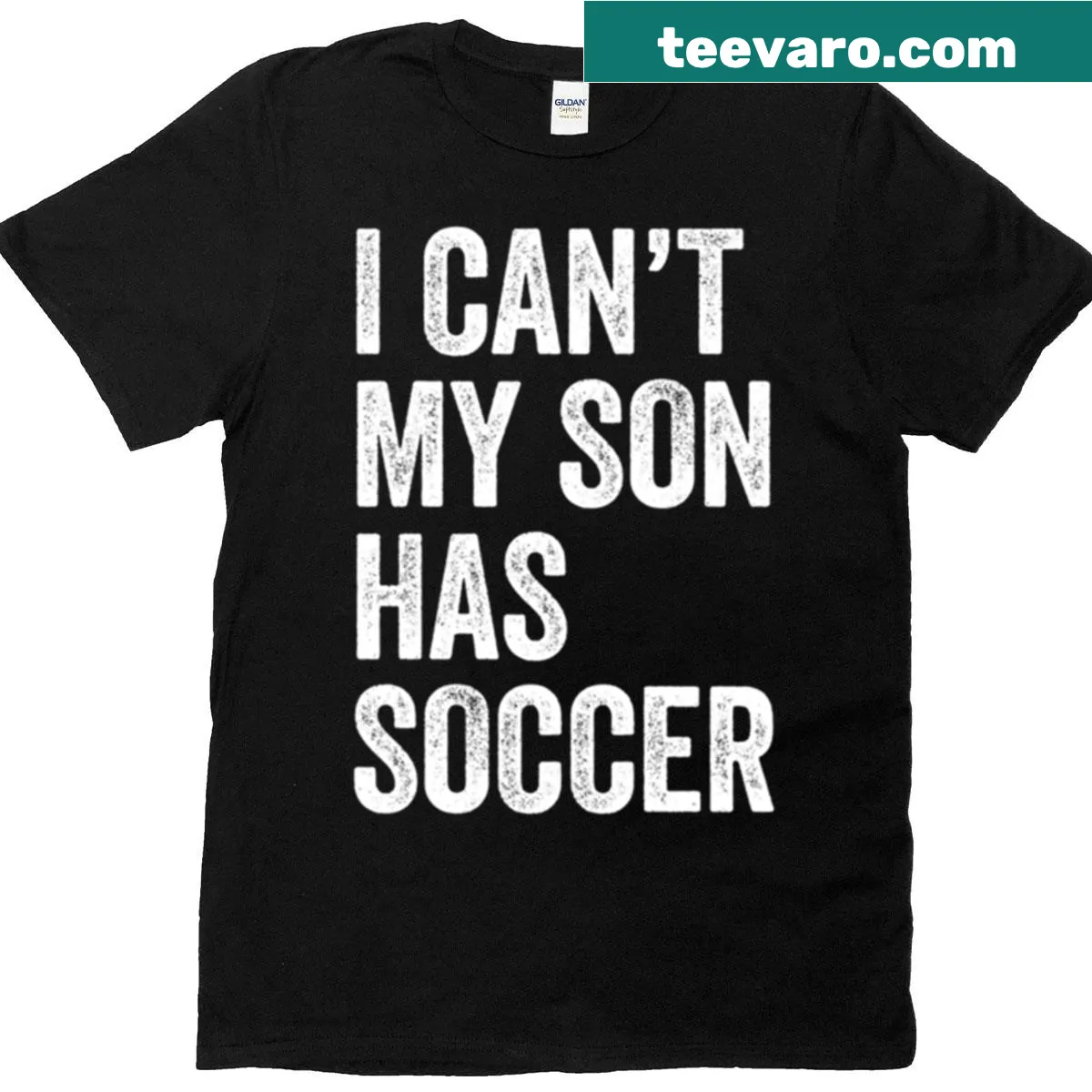 Humorous t-shirt with text about being a soccer mom — on a men's t-shirt