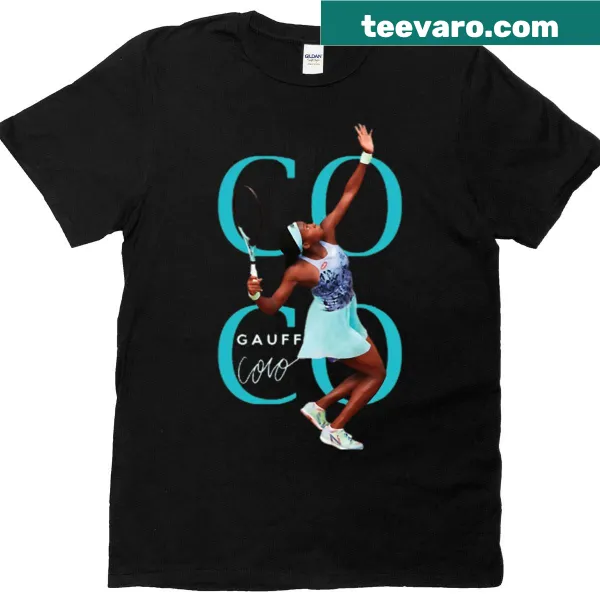 Vintage tennis t-shirt celebrating female athletes and champions