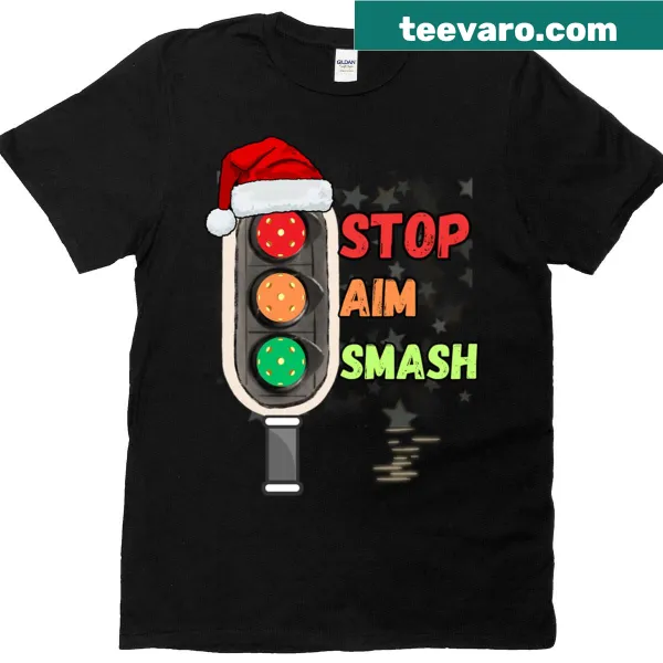 Funny Pickleball Christmas design on a T-shirt