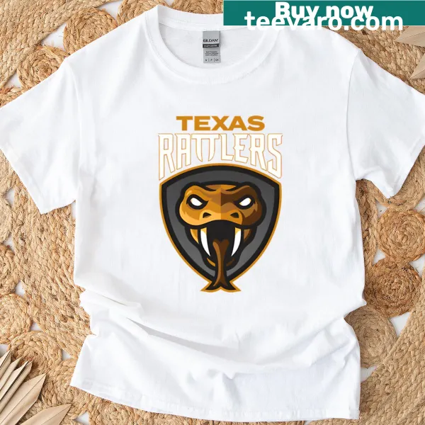 T-shirt featuring an illustration of a Texas Rattler