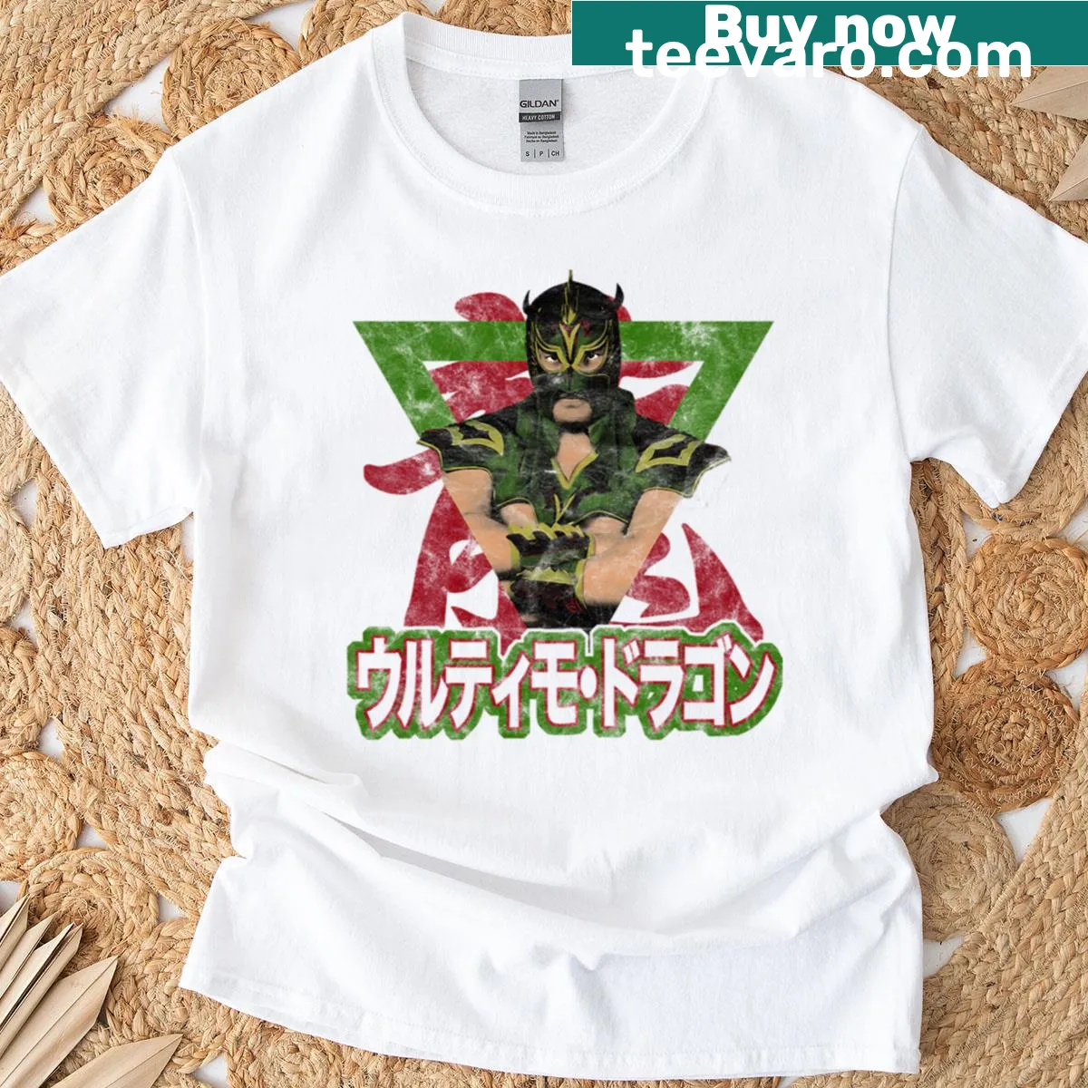 T-shirt featuring a detailed dragon illustration — on a men's t-shirt