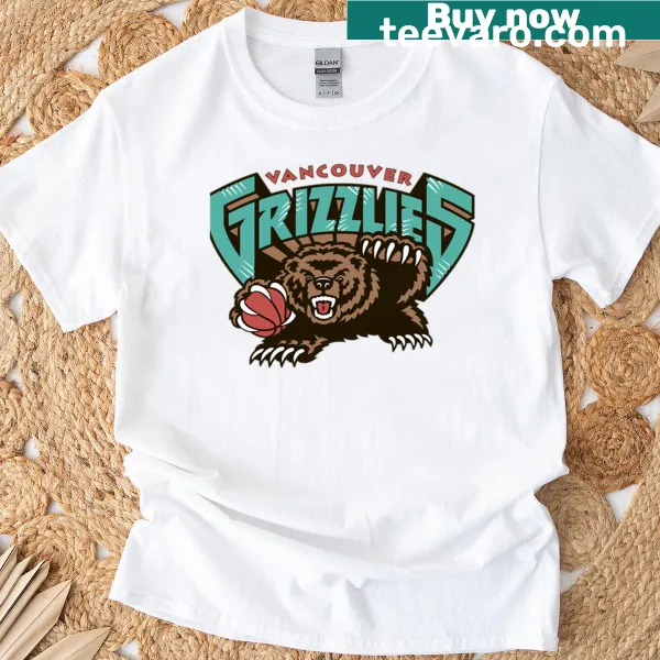 Vintage-style Vancouver Grizzlies T-shirt with classic graphics