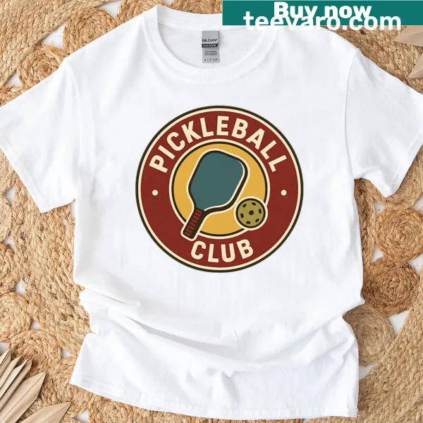 Vintage Pickleball Club T-shirt with emblem