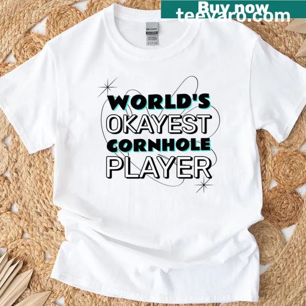 Sarcastic text design T-shirt for cornhole enthusiasts