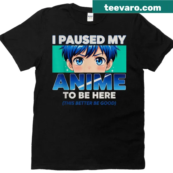 Playful anime-themed graphic on an otaku t-shirt