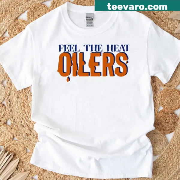 Edmonton Oilers T-shirt with team logo and bold design.