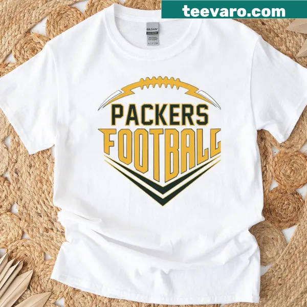 Artistic graphic of Green Bay Packers logo on t-shirt