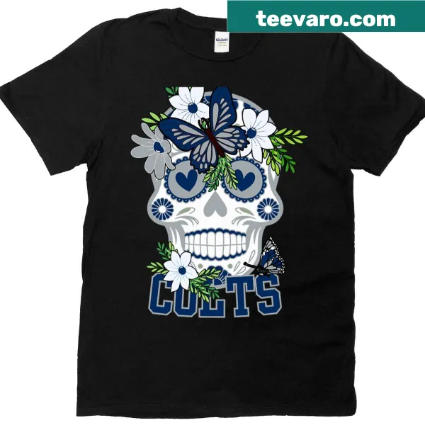 Artistic Indianapolis Colts logo T-shirt