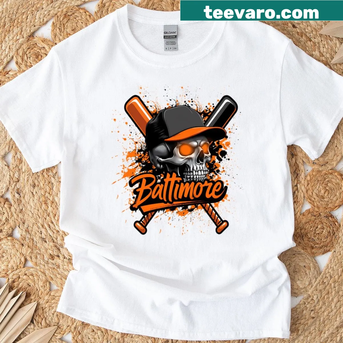 Funny Baltimore Baseball T-shirt for baseball fans — on a men's t-shirt
