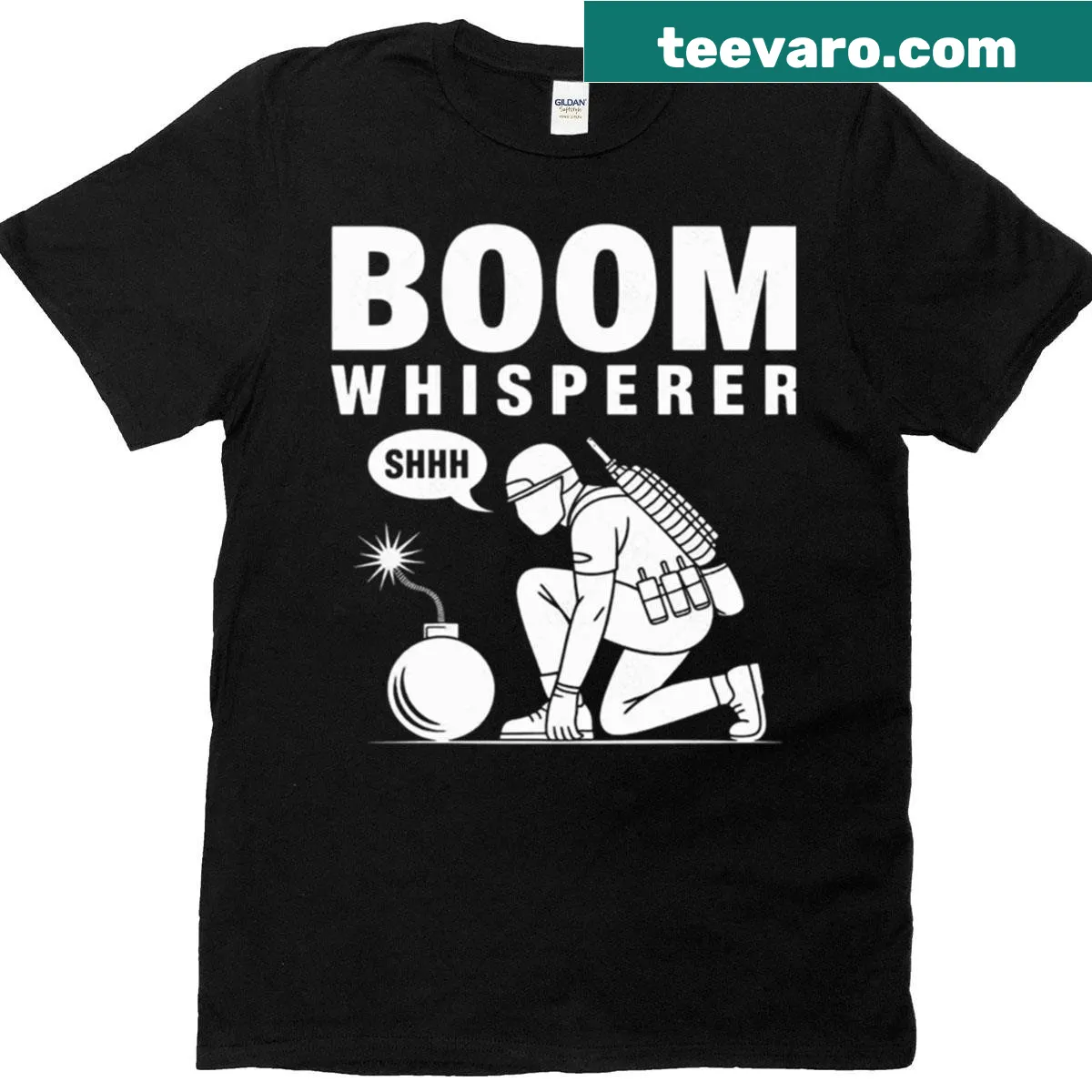 EOD specialist T-shirt with bold typography design — on a men's t-shirt