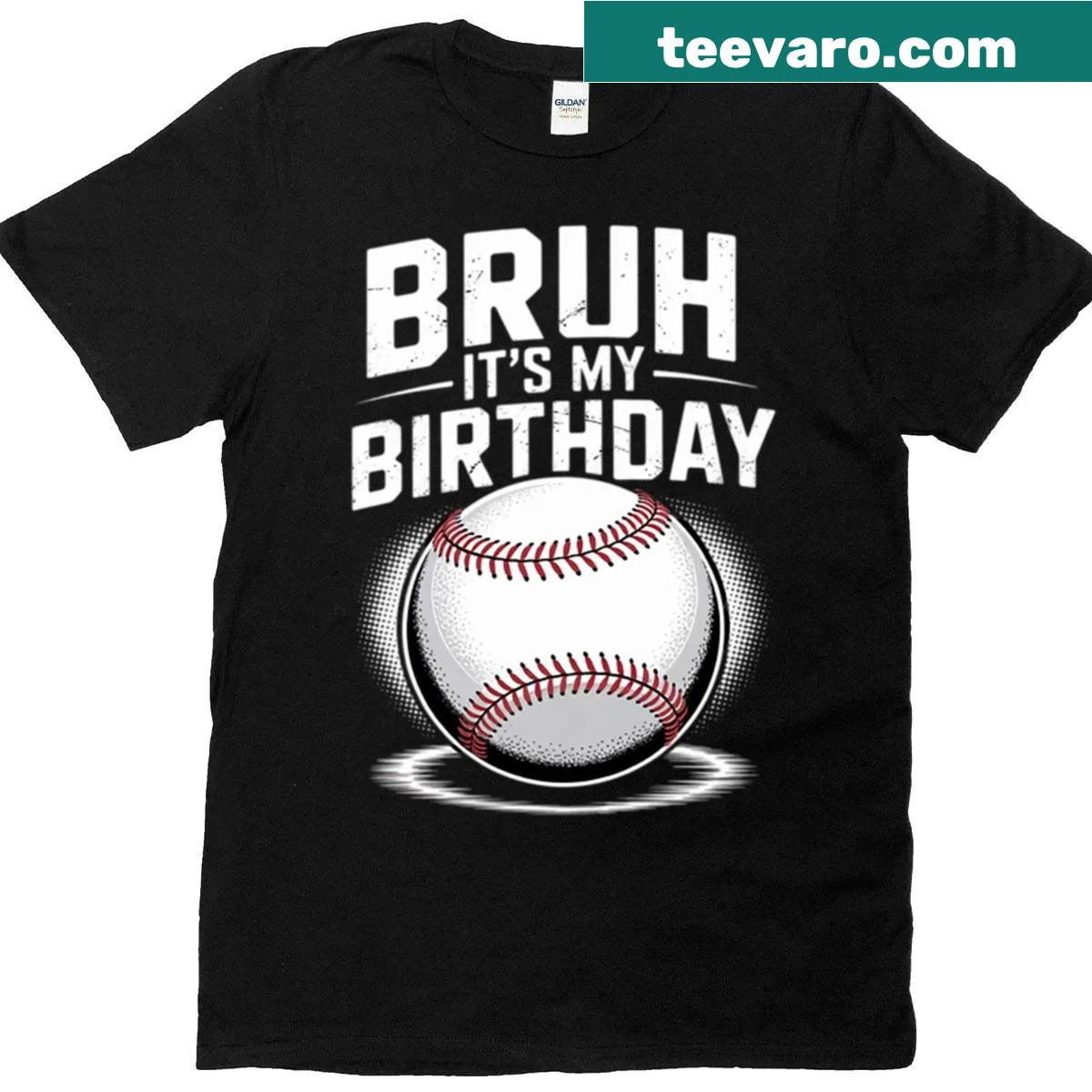T-shirt with the phrase Bruh It's My 8th Birthday for kids — on a men's t-shirt