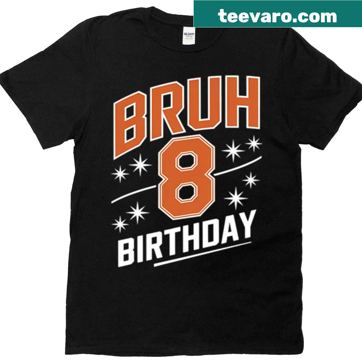 Basketball-themed birthday T-shirt for 8-year-old boys — on a men's t-shirt