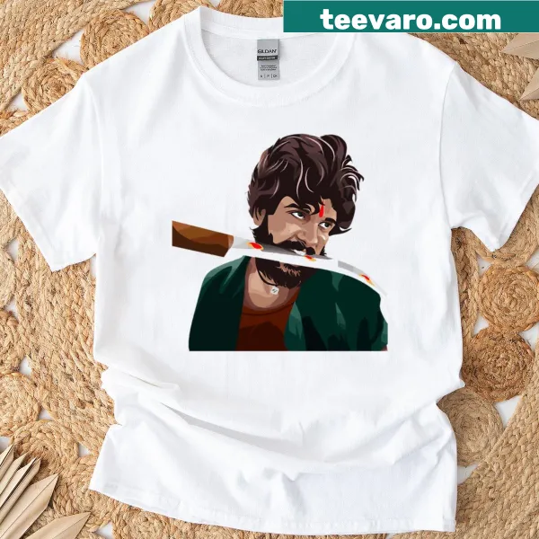 Oversized graphic T-shirt inspired by the film Pushpa
