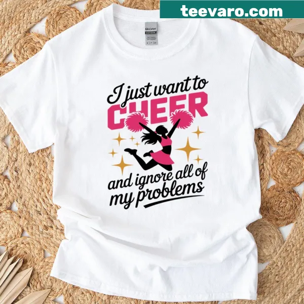 Funny cheerleading shirt with humorous text