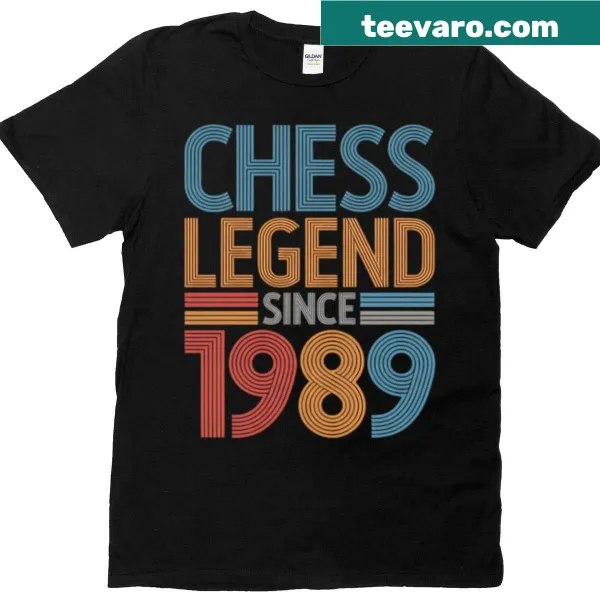 Chess-themed T-shirt celebrating 36th birthday and gaming