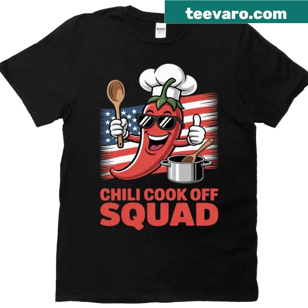 T-shirt with Chili Cook Off Judge design and American flag theme