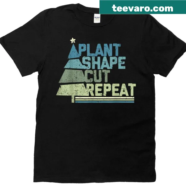 T-shirt featuring a Christmas tree cut-out design