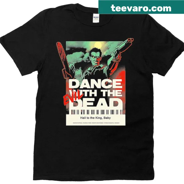 Illustration with the phrase 'Dance With The Evil Dead'