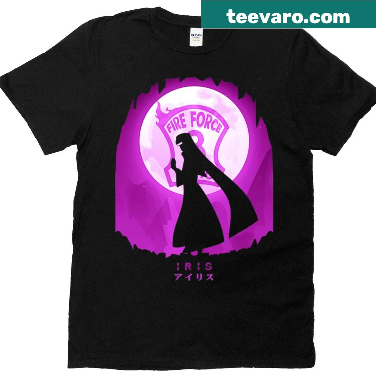 Manga-themed T-shirt featuring dynamic illustrations from Enen No Shouboutai — on a men's t-shirt